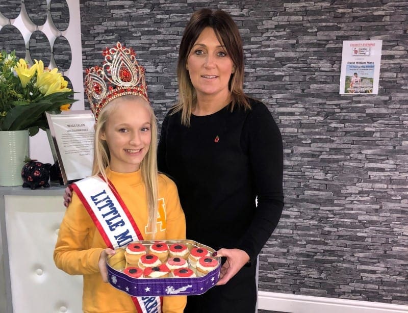 Little Miss Teen Great Britain, Ellie-Mia, made and sold cakes for charity!