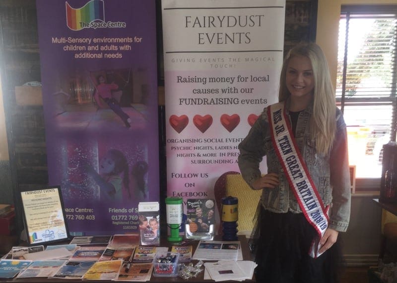 Miss Junior Teen Great Britain, Eddison Holmes-Dennett, was a special guest at a fundraiser for Derian House!