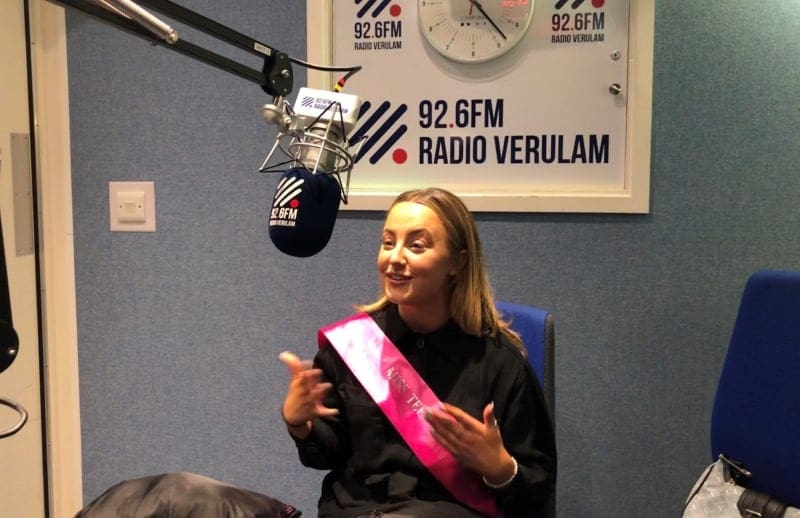 Miss Teen Hertfordshire, Freya, has been interviewed by her local radio station!