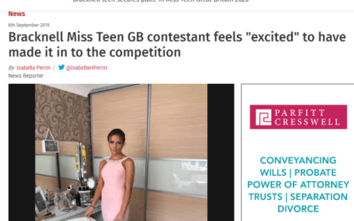 Miss Teen GB Semi-Finalist, Charlie, featured in her local press!