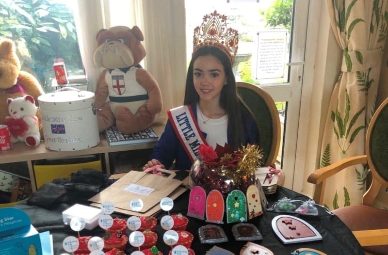 Little Miss Teen Great Britain, Yasmina Newbold, held a bake sale in aid of Shooting Star Children’s Hospice!