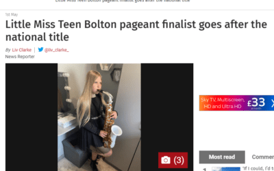 Amelia, Little Miss Teen Bolton, has made her local headlines!