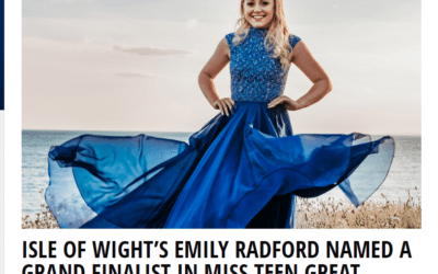 Miss Teen Isle of Wight, Emily, has featured in her local press!